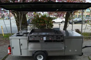 Mobile Griddle Steamer Cart - Food Carts by Apollo Custom Manufacturing