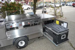 Mobile Griddle Steamer Cart - Food Carts by Apollo Custom Manufacturing